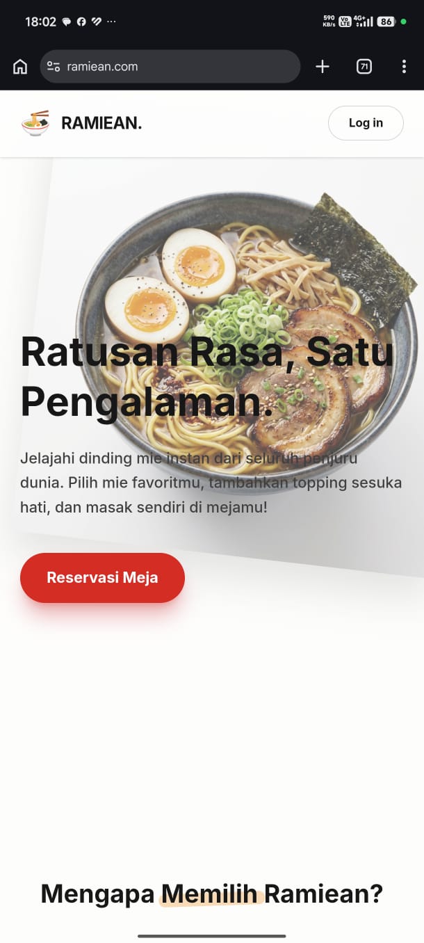 Ramiean: Automated Reservation & Loyalty Engine Platform Mobile