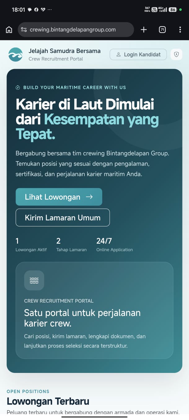 Enterprise Crew Management & Deployment System Mobile