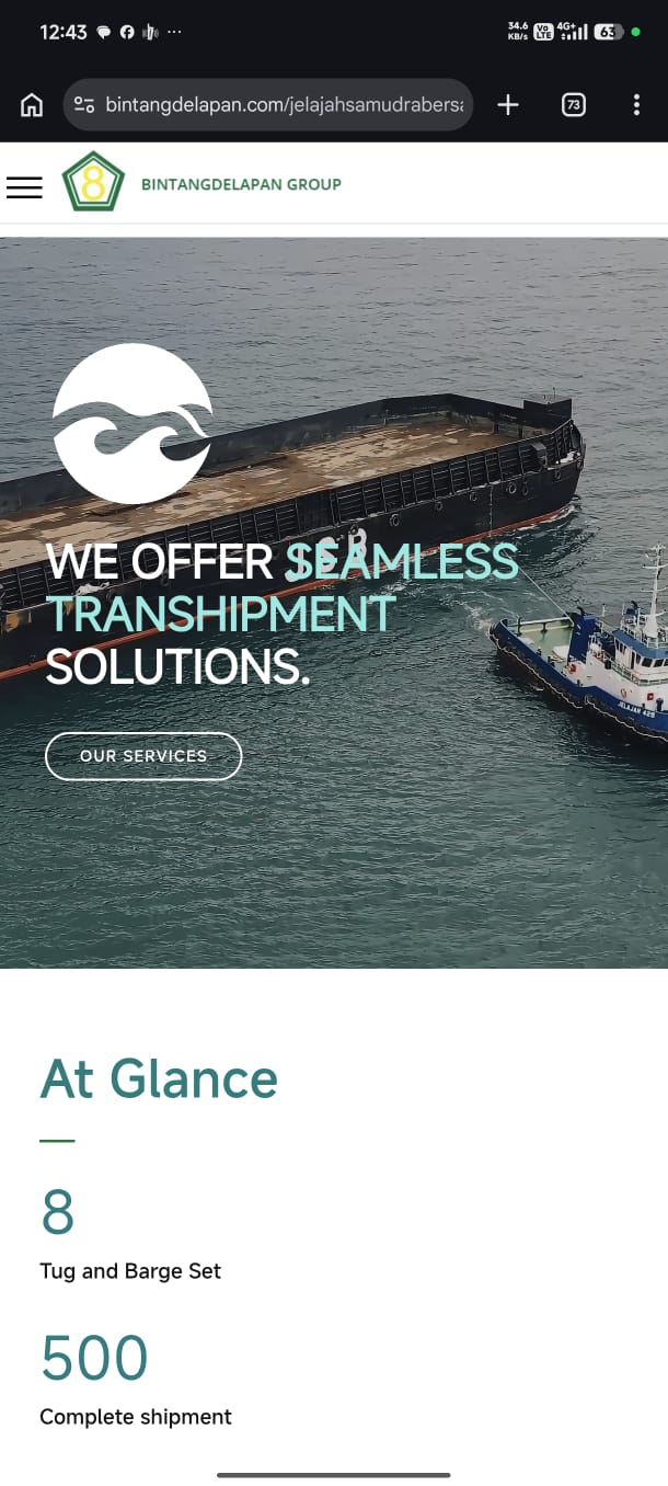 Corporate Web Portal & Maritime Operations Showcas Mobile
