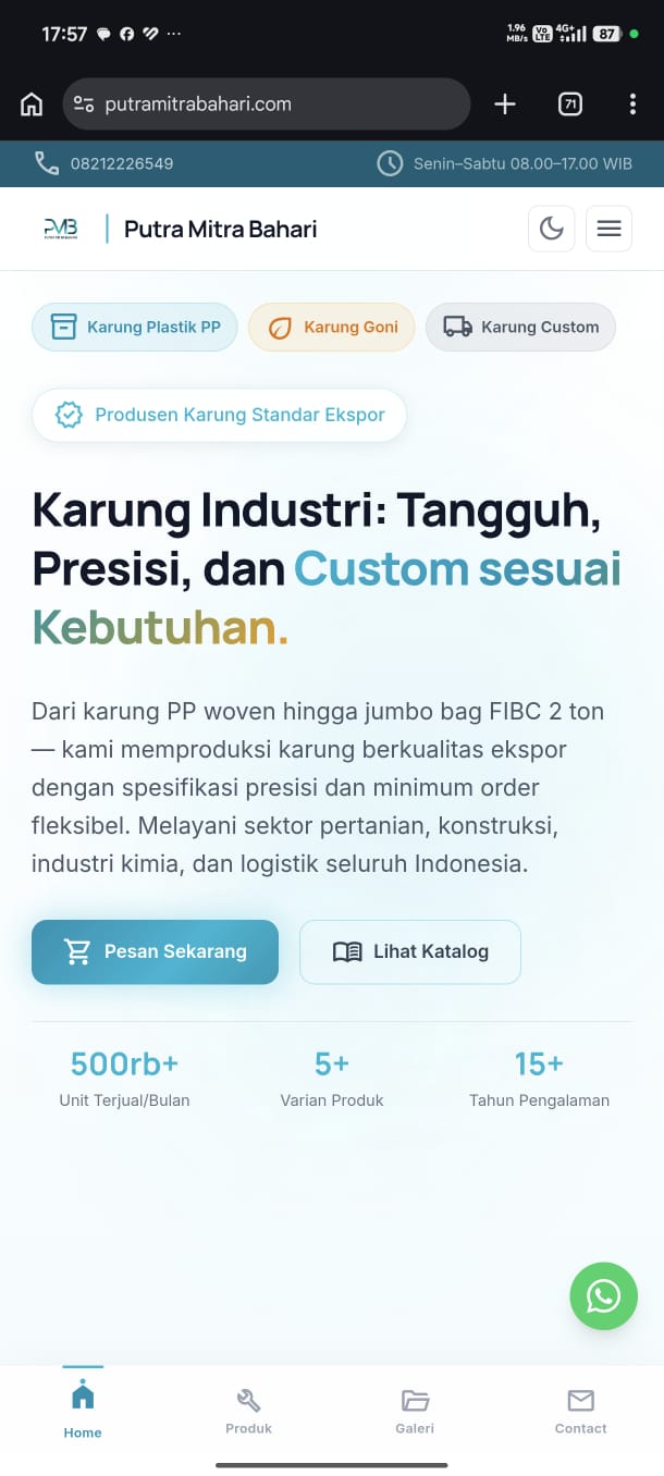Putra Mitra Bahari - B2B Industrial E-Catalog Mobile