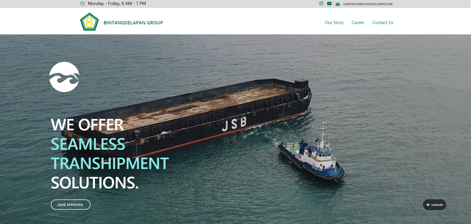 Corporate Web Portal & Maritime Operations Showcas Desktop